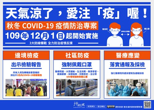 宣導「秋冬疫情防治專案」