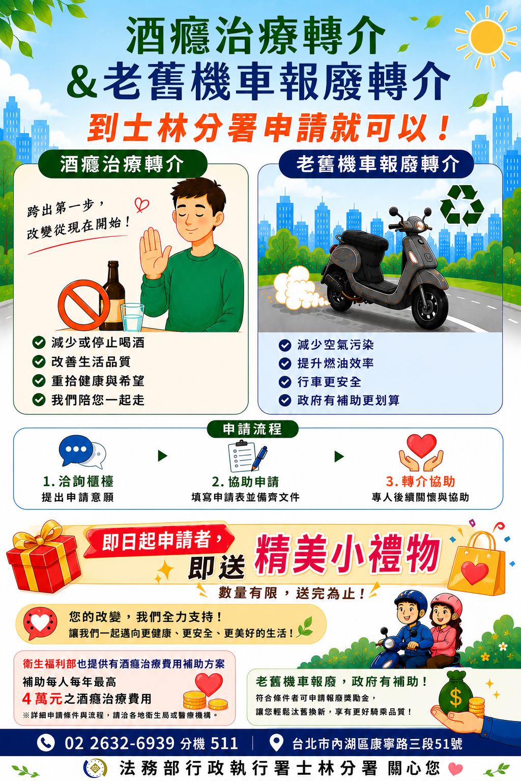 酒癮及老舊機車報廢海報
